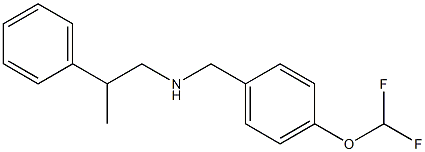 {[4-(difluoromethoxy)phenyl]methyl}(2-phenylpropyl)amine