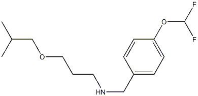 {[4-(difluoromethoxy)phenyl]methyl}[3-(2-methylpropoxy)propyl]amine