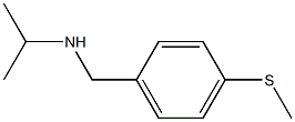 {[4-(methylsulfanyl)phenyl]methyl}(propan-2-yl)amine,,结构式