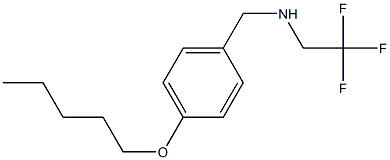 {[4-(pentyloxy)phenyl]methyl}(2,2,2-trifluoroethyl)amine 化学構造式