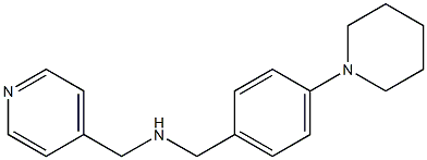 {[4-(piperidin-1-yl)phenyl]methyl}(pyridin-4-ylmethyl)amine Structure