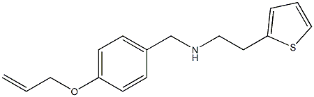 {[4-(prop-2-en-1-yloxy)phenyl]methyl}[2-(thiophen-2-yl)ethyl]amine