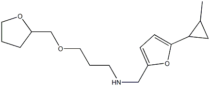 {[5-(2-methylcyclopropyl)furan-2-yl]methyl}[3-(oxolan-2-ylmethoxy)propyl]amine