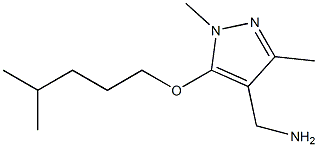 {1,3-dimethyl-5-[(4-methylpentyl)oxy]-1H-pyrazol-4-yl}methanamine