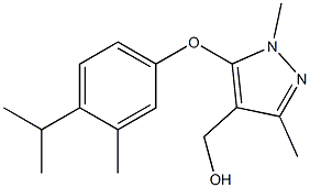 {1,3-dimethyl-5-[3-methyl-4-(propan-2-yl)phenoxy]-1H-pyrazol-4-yl}methanol