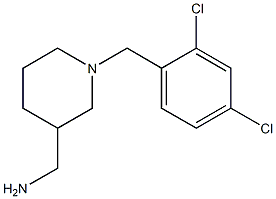 {1-[(2,4-dichlorophenyl)methyl]piperidin-3-yl}methanamine Structure