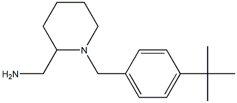 {1-[(4-tert-butylphenyl)methyl]piperidin-2-yl}methanamine,,结构式