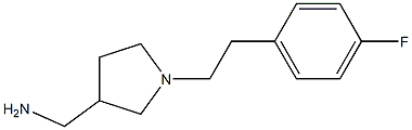 {1-[2-(4-fluorophenyl)ethyl]pyrrolidin-3-yl}methylamine 化学構造式