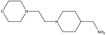 {1-[2-(morpholin-4-yl)ethyl]piperidin-4-yl}methanamine Structure