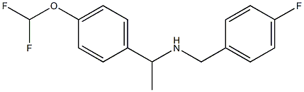 {1-[4-(difluoromethoxy)phenyl]ethyl}[(4-fluorophenyl)methyl]amine