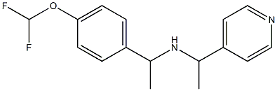 {1-[4-(difluoromethoxy)phenyl]ethyl}[1-(pyridin-4-yl)ethyl]amine|