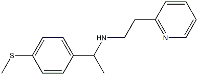 {1-[4-(methylsulfanyl)phenyl]ethyl}[2-(pyridin-2-yl)ethyl]amine|