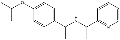 {1-[4-(propan-2-yloxy)phenyl]ethyl}[1-(pyridin-2-yl)ethyl]amine Structure