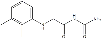 {2-[(2,3-dimethylphenyl)amino]acetyl}urea Structure
