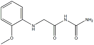 {2-[(2-methoxyphenyl)amino]acetyl}urea Structure