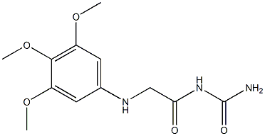 {2-[(3,4,5-trimethoxyphenyl)amino]acetyl}urea Structure