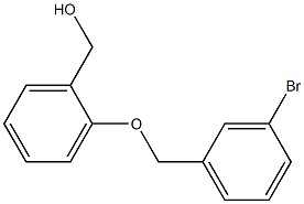 {2-[(3-bromophenyl)methoxy]phenyl}methanol,,结构式
