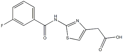 {2-[(3-fluorobenzoyl)amino]-1,3-thiazol-4-yl}acetic acid