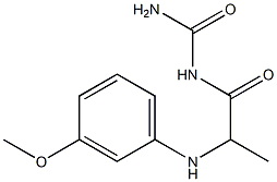 {2-[(3-methoxyphenyl)amino]propanoyl}urea