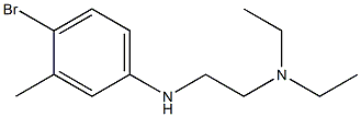 {2-[(4-bromo-3-methylphenyl)amino]ethyl}diethylamine Structure