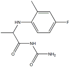 {2-[(4-fluoro-2-methylphenyl)amino]propanoyl}urea