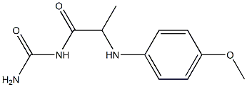 {2-[(4-methoxyphenyl)amino]propanoyl}urea Structure