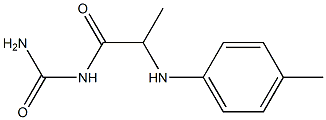 {2-[(4-methylphenyl)amino]propanoyl}urea,,结构式