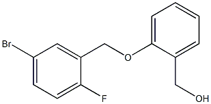 {2-[(5-bromo-2-fluorophenyl)methoxy]phenyl}methanol Structure