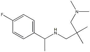 {2-[(dimethylamino)methyl]-2-methylpropyl}[1-(4-fluorophenyl)ethyl]amine|