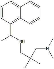 {2-[(dimethylamino)methyl]-2-methylpropyl}[1-(naphthalen-1-yl)ethyl]amine 结构式
