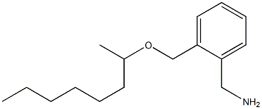 {2-[(octan-2-yloxy)methyl]phenyl}methanamine 结构式