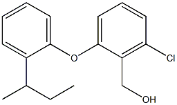 {2-[2-(butan-2-yl)phenoxy]-6-chlorophenyl}methanol,,结构式
