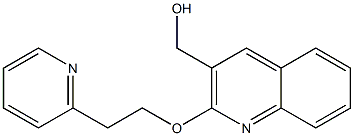 {2-[2-(pyridin-2-yl)ethoxy]quinolin-3-yl}methanol 结构式