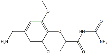 {2-[4-(aminomethyl)-2-chloro-6-methoxyphenoxy]propanoyl}urea