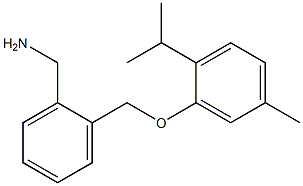{2-[5-methyl-2-(propan-2-yl)phenoxymethyl]phenyl}methanamine 化学構造式