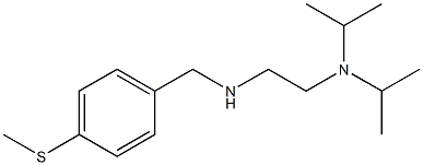 {2-[bis(propan-2-yl)amino]ethyl}({[4-(methylsulfanyl)phenyl]methyl})amine 化学構造式