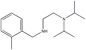 {2-[bis(propan-2-yl)amino]ethyl}[(2-methylphenyl)methyl]amine 化学構造式