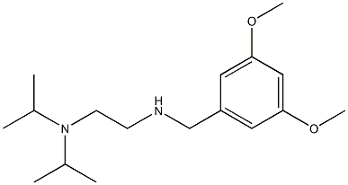 {2-[bis(propan-2-yl)amino]ethyl}[(3,5-dimethoxyphenyl)methyl]amine,,结构式