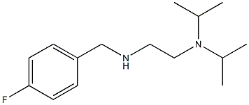 {2-[bis(propan-2-yl)amino]ethyl}[(4-fluorophenyl)methyl]amine Struktur