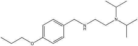 {2-[bis(propan-2-yl)amino]ethyl}[(4-propoxyphenyl)methyl]amine 结构式
