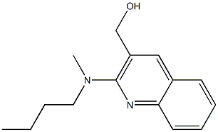 {2-[butyl(methyl)amino]quinolin-3-yl}methanol,,结构式
