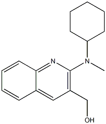 {2-[cyclohexyl(methyl)amino]quinolin-3-yl}methanol Struktur
