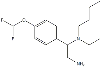 {2-amino-1-[4-(difluoromethoxy)phenyl]ethyl}(butyl)ethylamine 结构式