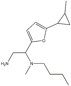 {2-amino-1-[5-(2-methylcyclopropyl)furan-2-yl]ethyl}(butyl)methylamine