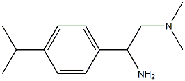 {2-amino-2-[4-(propan-2-yl)phenyl]ethyl}dimethylamine 化学構造式