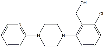 {2-chloro-6-[4-(pyridin-2-yl)piperazin-1-yl]phenyl}methanol Structure