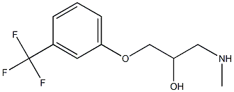 {2-hydroxy-3-[3-(trifluoromethyl)phenoxy]propyl}(methyl)amine 化学構造式