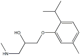 {2-hydroxy-3-[5-methyl-2-(propan-2-yl)phenoxy]propyl}(methyl)amine 结构式