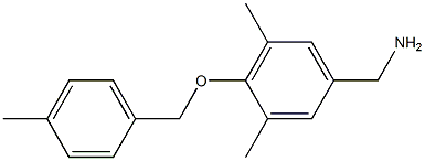 {3,5-dimethyl-4-[(4-methylphenyl)methoxy]phenyl}methanamine Struktur