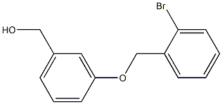{3-[(2-bromophenyl)methoxy]phenyl}methanol Struktur
